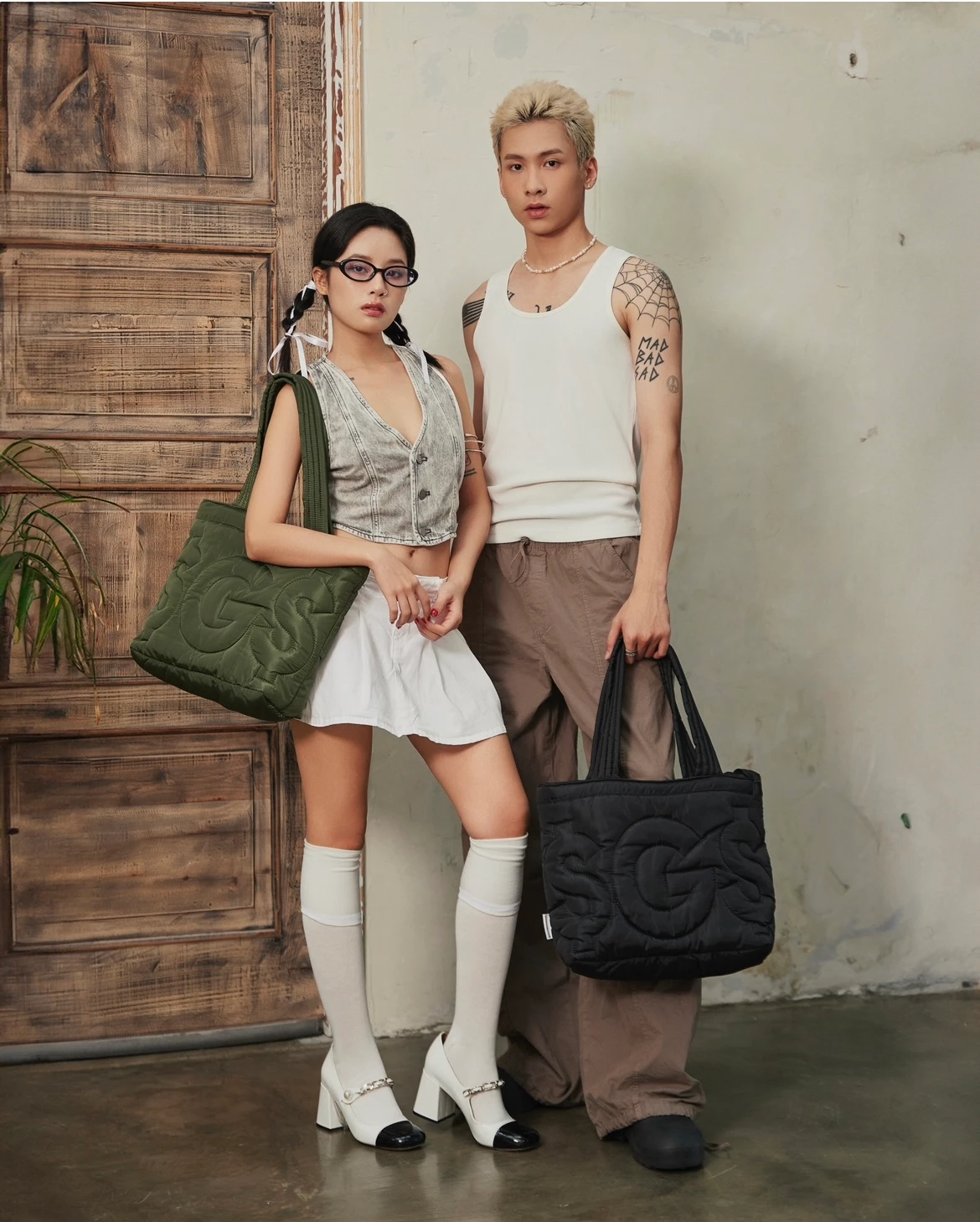 Túi Tote Phao Túi Đeo Vai Chần Bông SAIGONSWAGGER ® HUED PUFFER TOTE BAG Túi Xách
