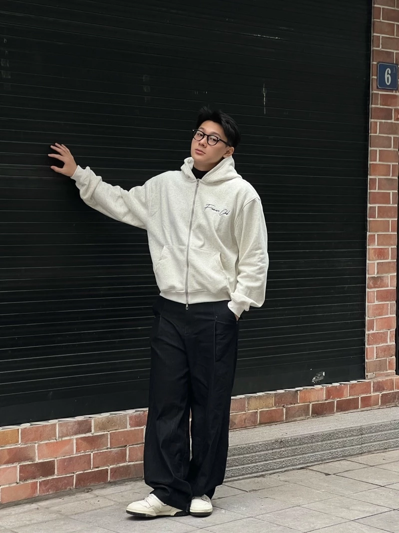 ÁO HOODIE ZIP BOXY FNC NỈ LÔNG CÁO / FUONERO CLUB