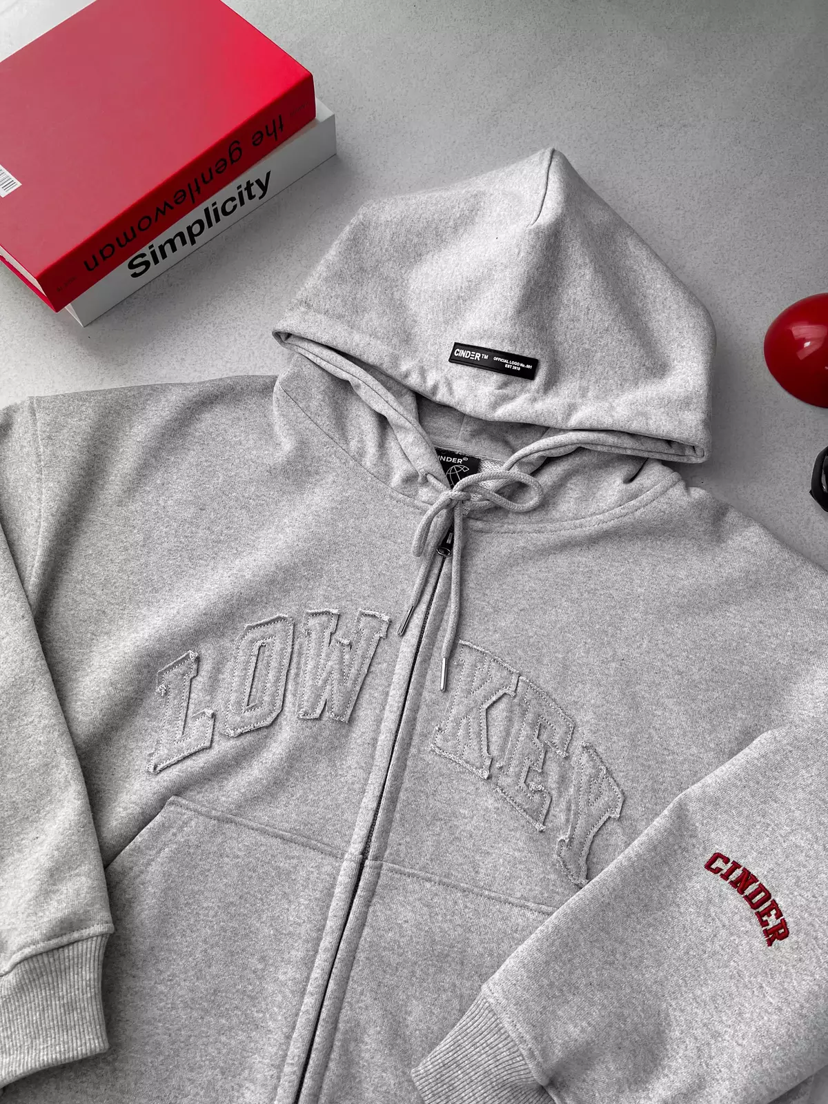 Áo Hoodie Zip Boxy LOWKEY Cinder Form Đẹp, Local Brand Chính Hãng
