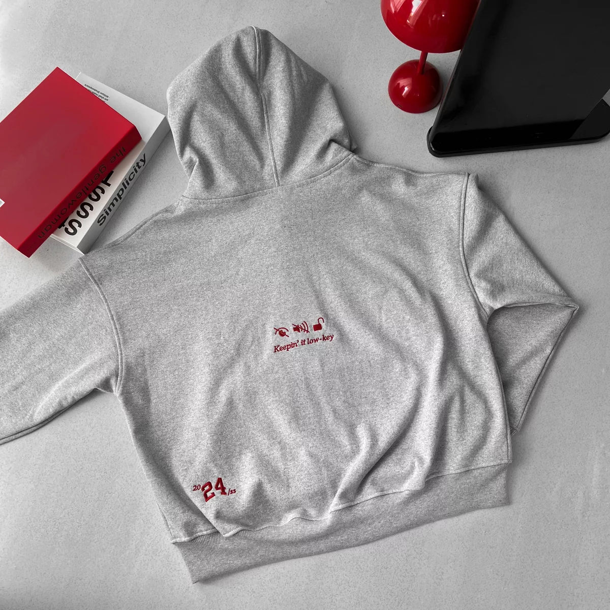 Áo Hoodie Zip Boxy LOWKEY Cinder Form Đẹp, Local Brand Chính Hãng