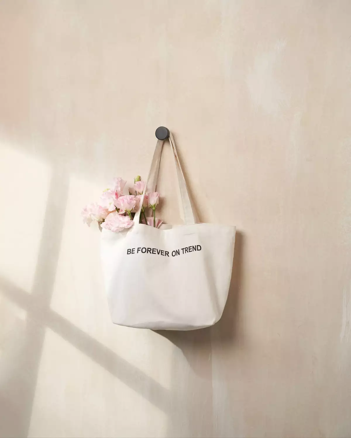 Túi Vải Canvas (màu trắng) MONO TALK chữ in Canvas Tote Bag P10003F