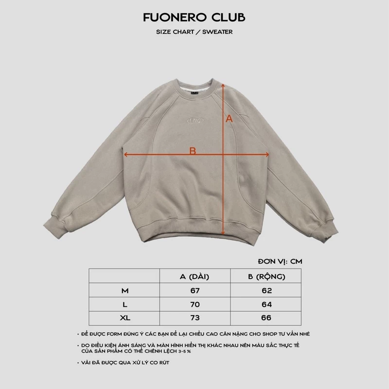 Áo Sweater Line FNC Fuonero Club form rộng