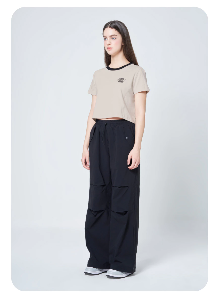 Áo thun Nữ tay ngắn LIMEORANGE phom crop LO24371401