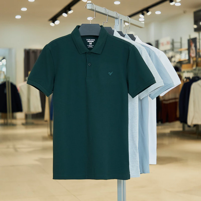 Áo Polo Nam SMART CLASSIC POLO TORANO thoáng khí thoải mái vải cotton trơn Nam Tính, Sang Trọng, Thanh Lịch ESTP038