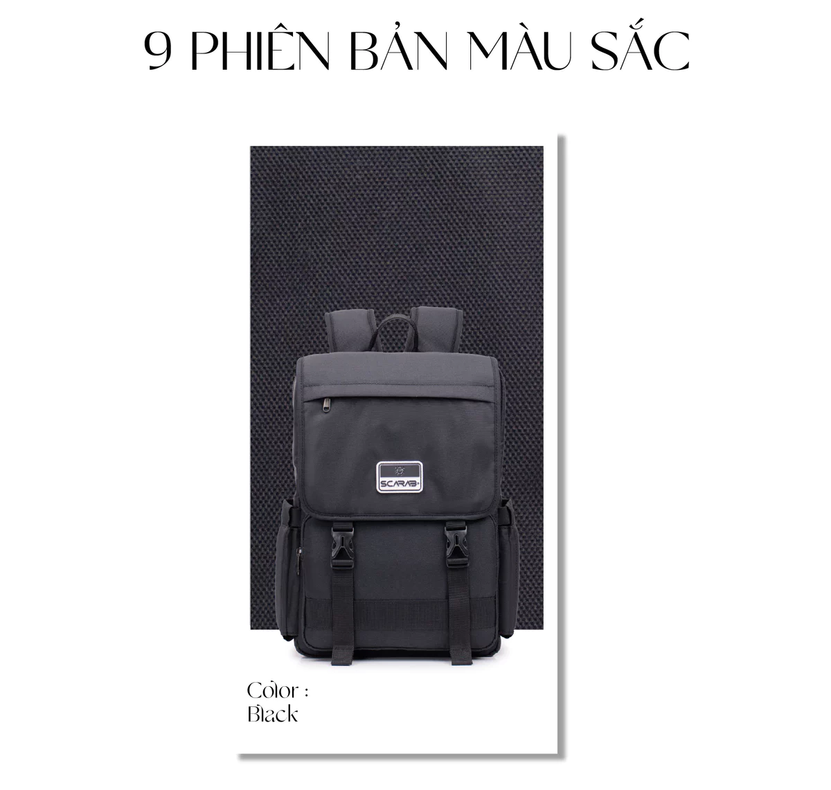 Balo SCARAB TETRIS BACKPACK Thời Trang Nam Nữ, Đi Học, Đi Làm, Vừa Laptop 15.6 Inch