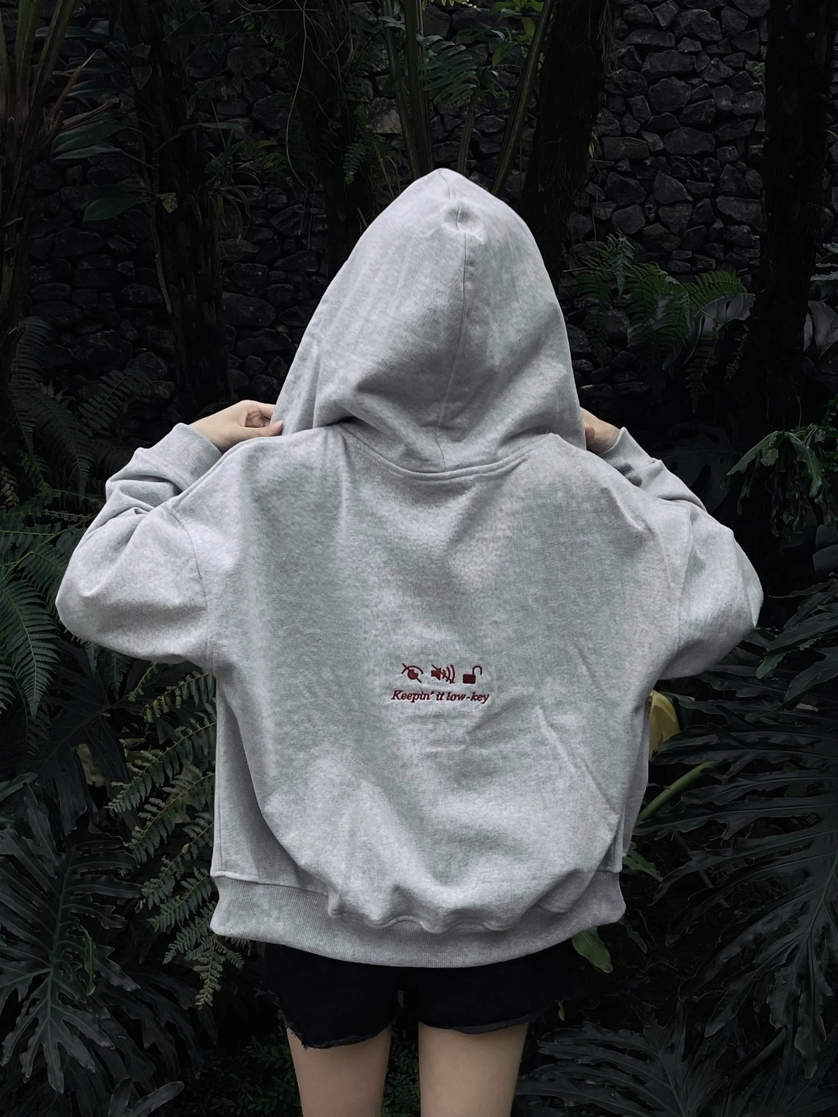 Áo Hoodie Zip Boxy LOWKEY Cinder Form Đẹp, Local Brand Chính Hãng