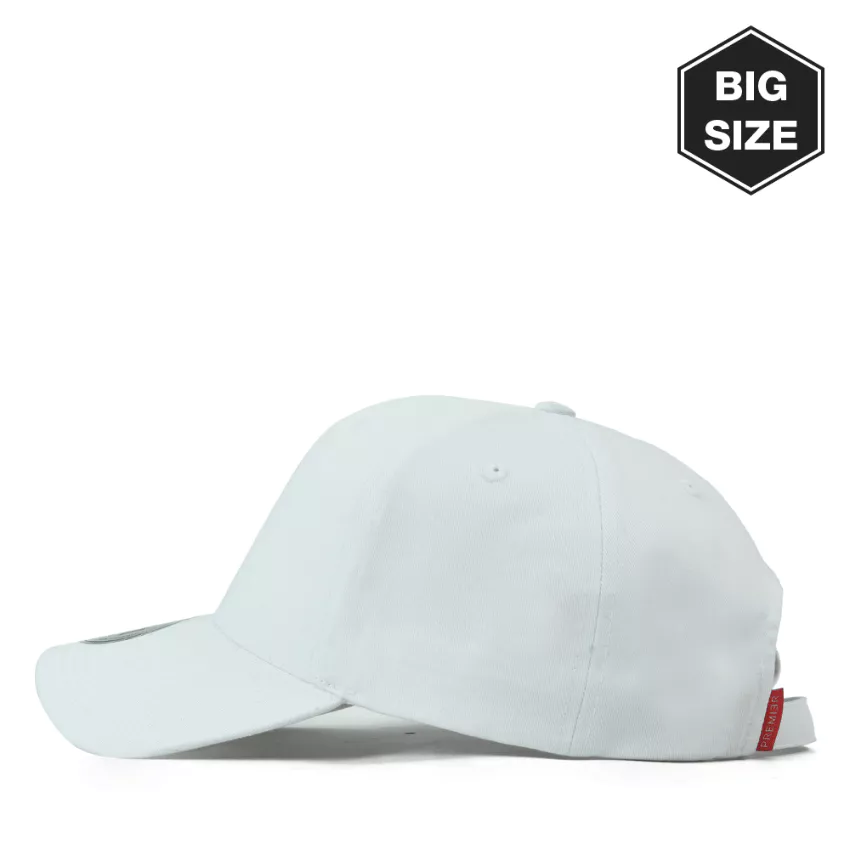 Nón lưỡi trai trơn trắng PREMI3R FL BIG-Washing WH B005