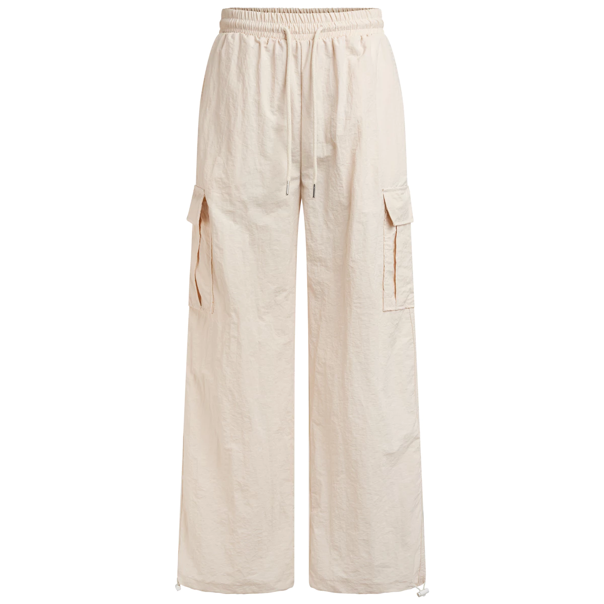 Quần dài vải dù nhăn dày, form ống suông HUGUxTHATSWHATIWANT - TWIW PARA PANTS - quần dù nhăn, phong cách thể thao