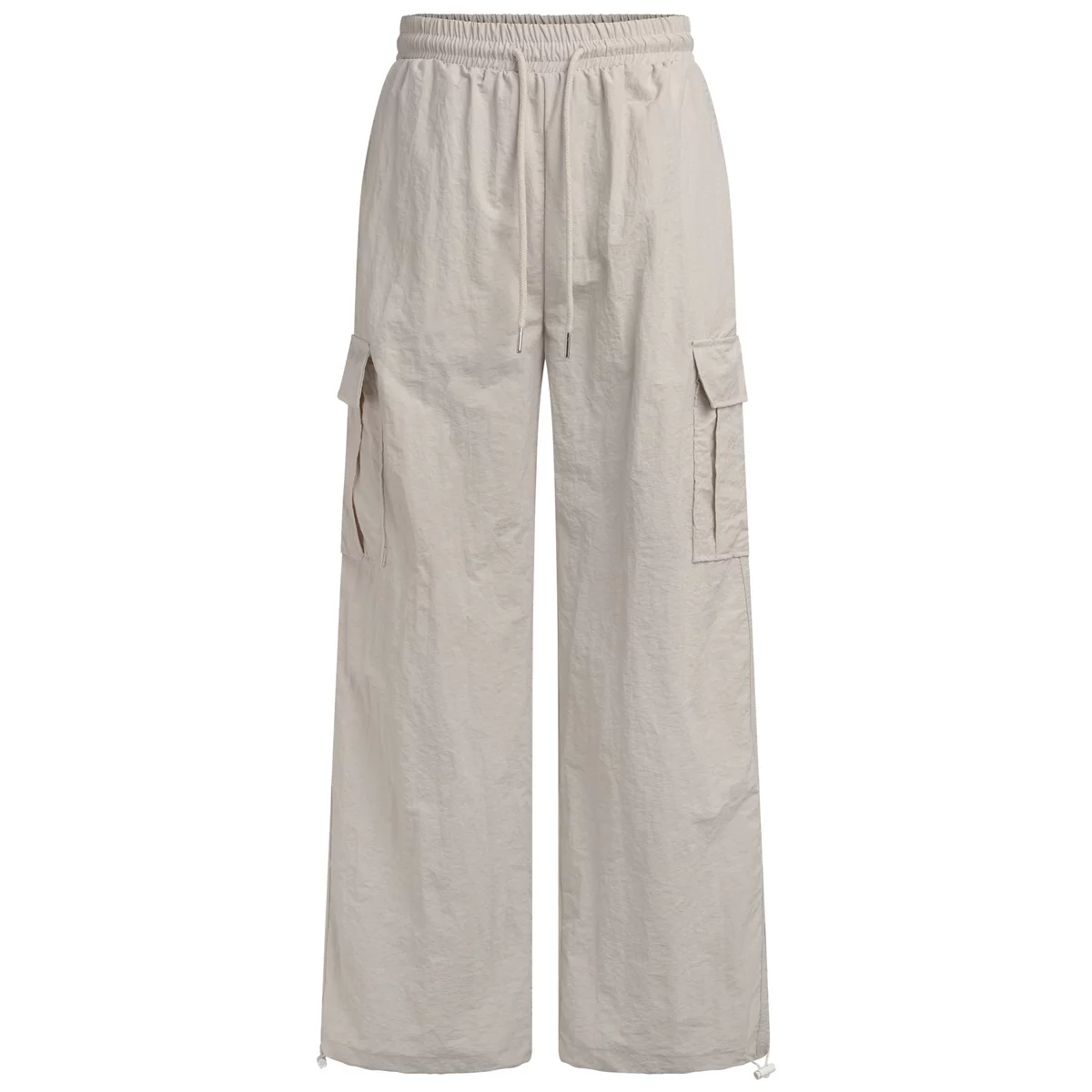 Quần dài vải dù nhăn dày, form ống suông HUGUxTHATSWHATIWANT - TWIW PARA PANTS - quần dù nhăn, phong cách thể thao