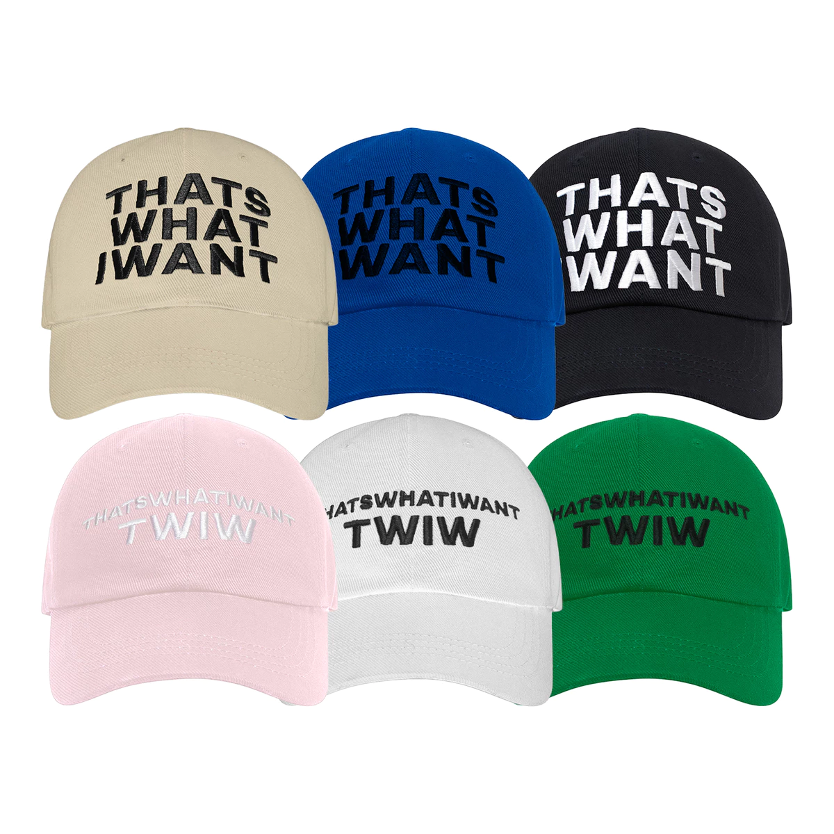 Mũ lưỡi trai unisex chất liệu kaki thêu chữ THATSWHATIWANT - TWIW CAP - mũ lưỡi trai kaki, unisex, phong cách hàn quốc