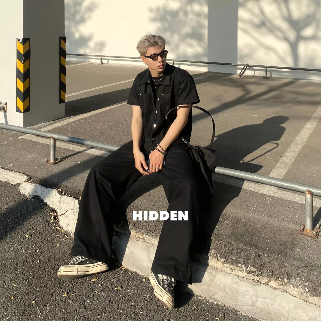 QUẦN ỐNG RỘNG - DENIM JEAN HIDDEN ESSTIAL