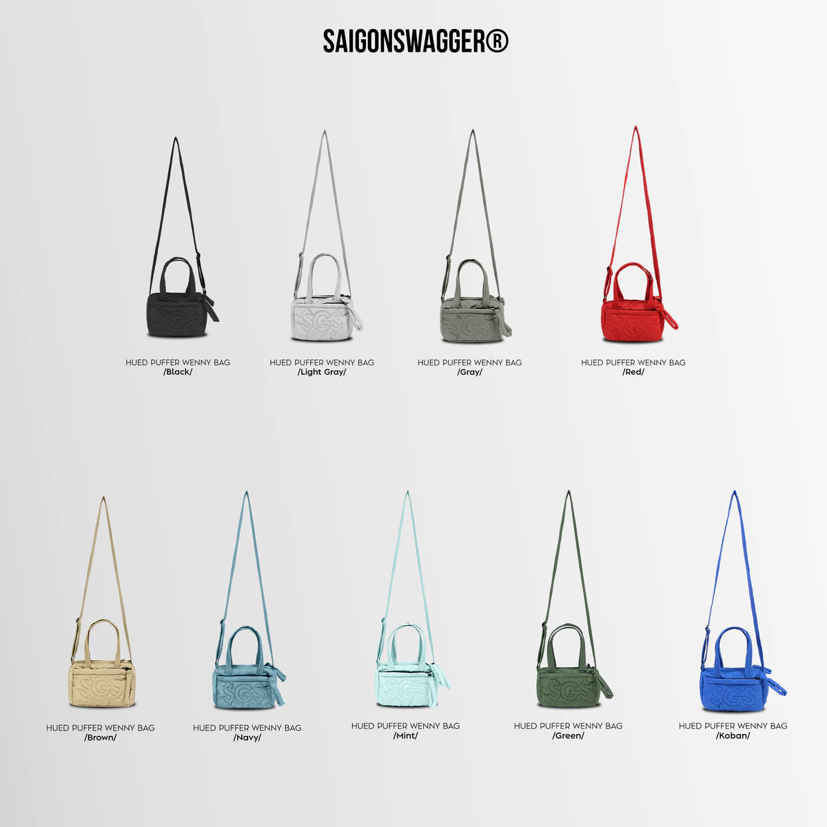 Túi Đeo Chéo Nữ SAIGONSWAGGER WEENY BAG Chất Liệu Chần Bông