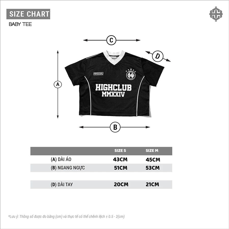 Áo thun JERSEY CROP TEE HIGHCLUB màu Trắng/ Hồng - NỮ