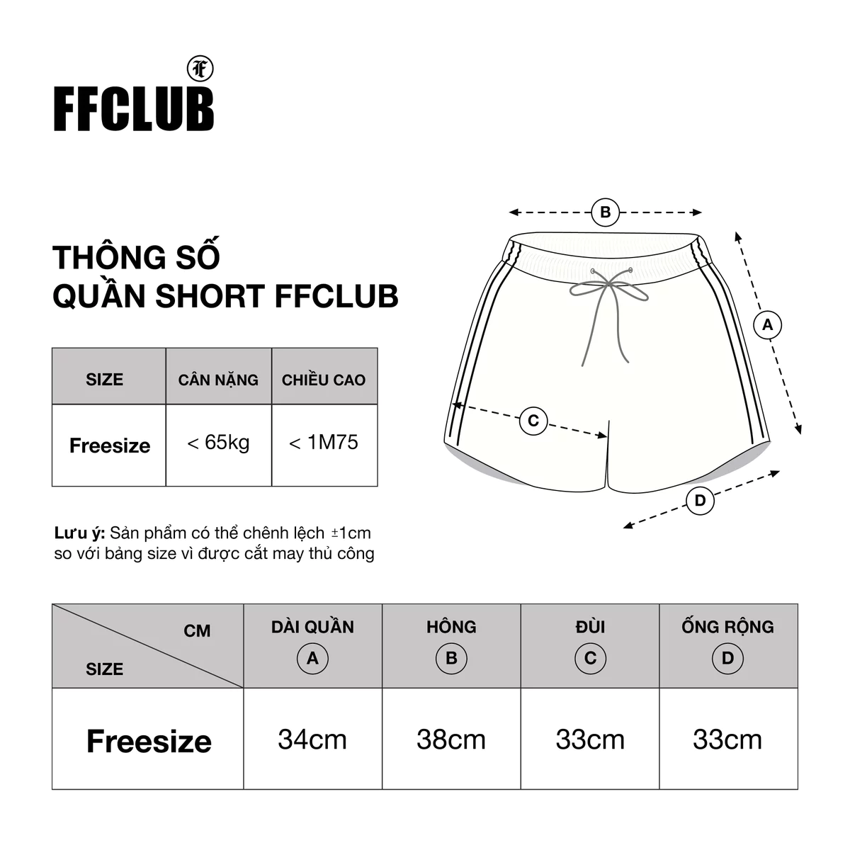 QUẦN SHORT HEARTBLACK FFCLUB BASIC MIX 7