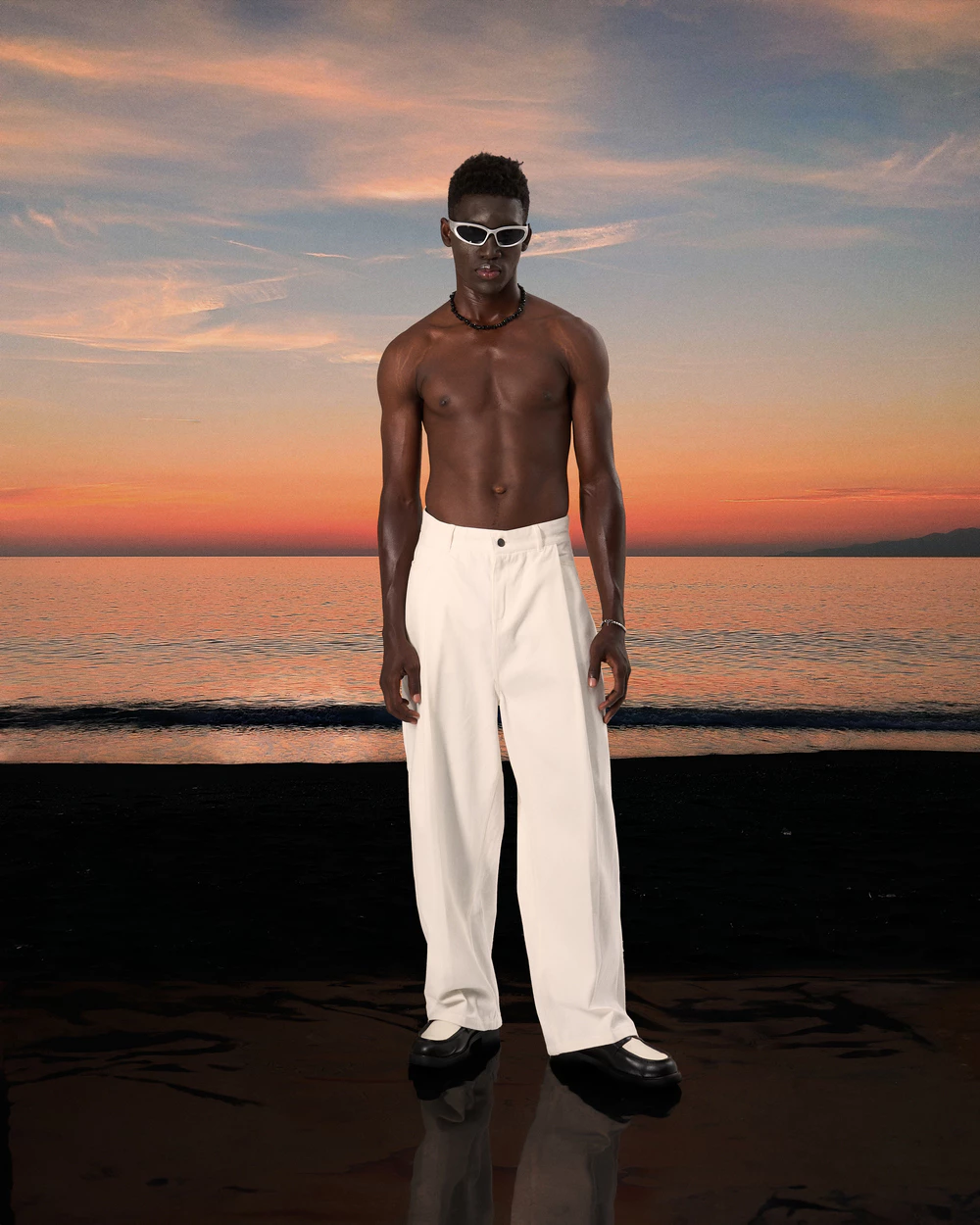 Quần dài 2 li kaki màu đen, trắng,.. form ống rộng, unisex local brand HUGU - SANKEN - STRAIGHT SOLID PANTS