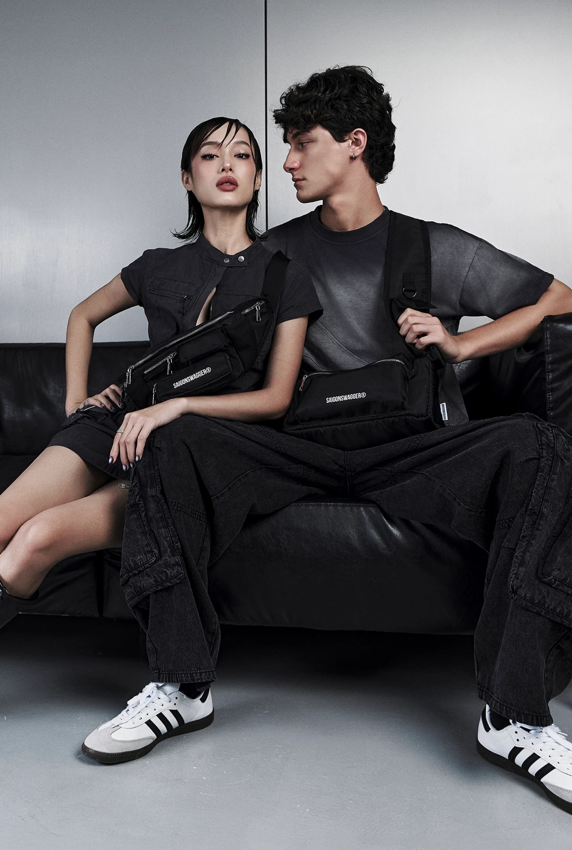 Túi Bao Tử Eo Hộp Cao Cấp SAIGONSWAGGER ® NYLON CARGO NYLON BUMBAG Túi Hộp