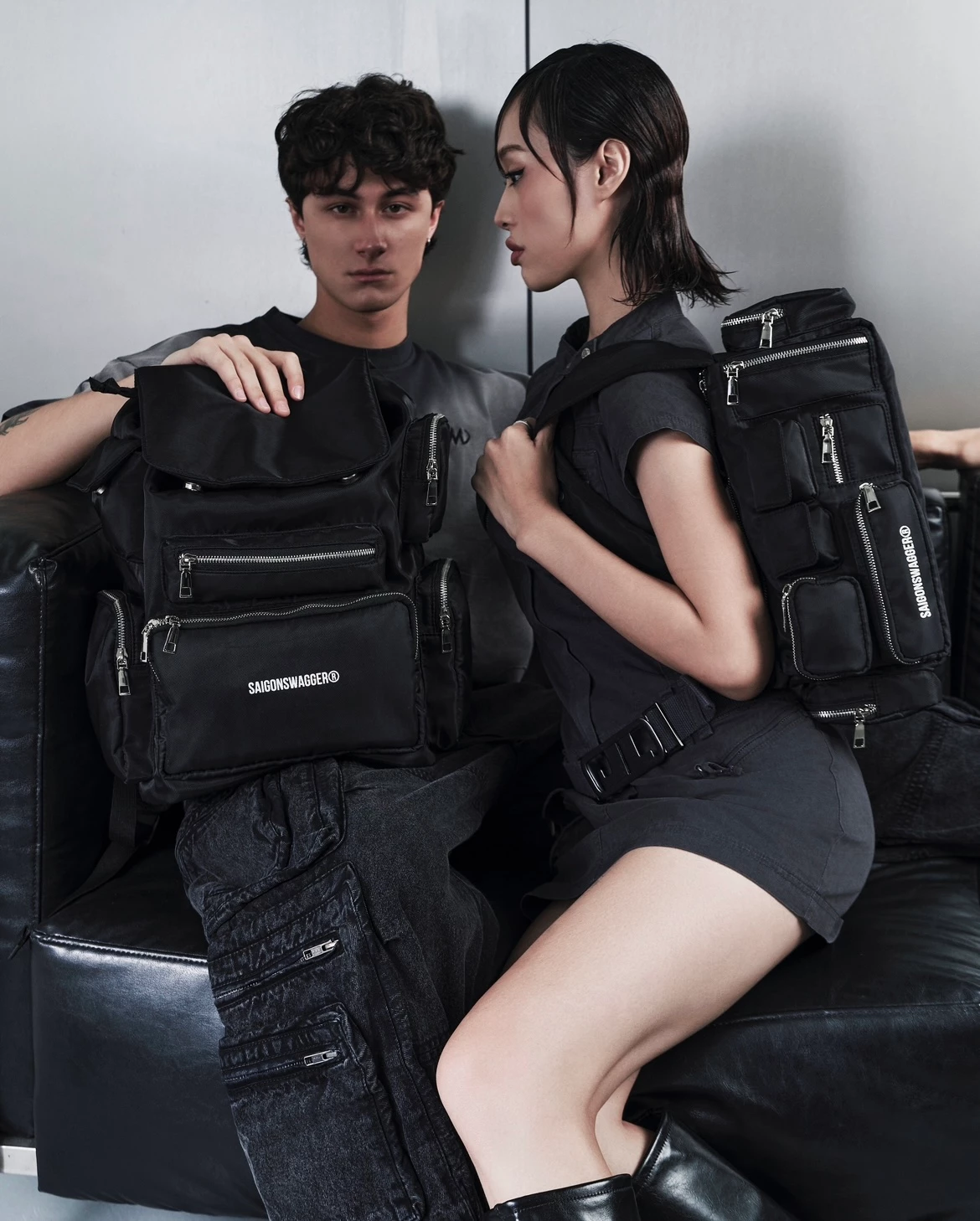 Balo Nam Nữ Đi Học Đi Chơi Thời Trang SAIGONSWAGGER ®  NYLON CARGO BACKPACK Ngăn chống sốc Laptop