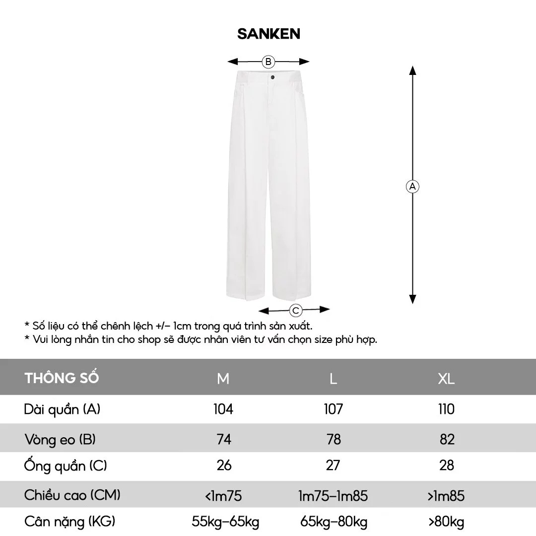 Quần dài 2 li kaki màu đen, trắng,.. form ống rộng, unisex local brand HUGU - SANKEN - STRAIGHT SOLID PANTS