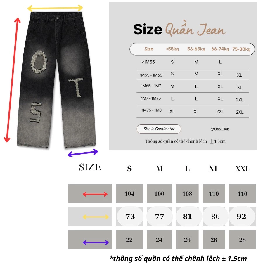 Quần jean local brand Otis Club - quần jean OTS