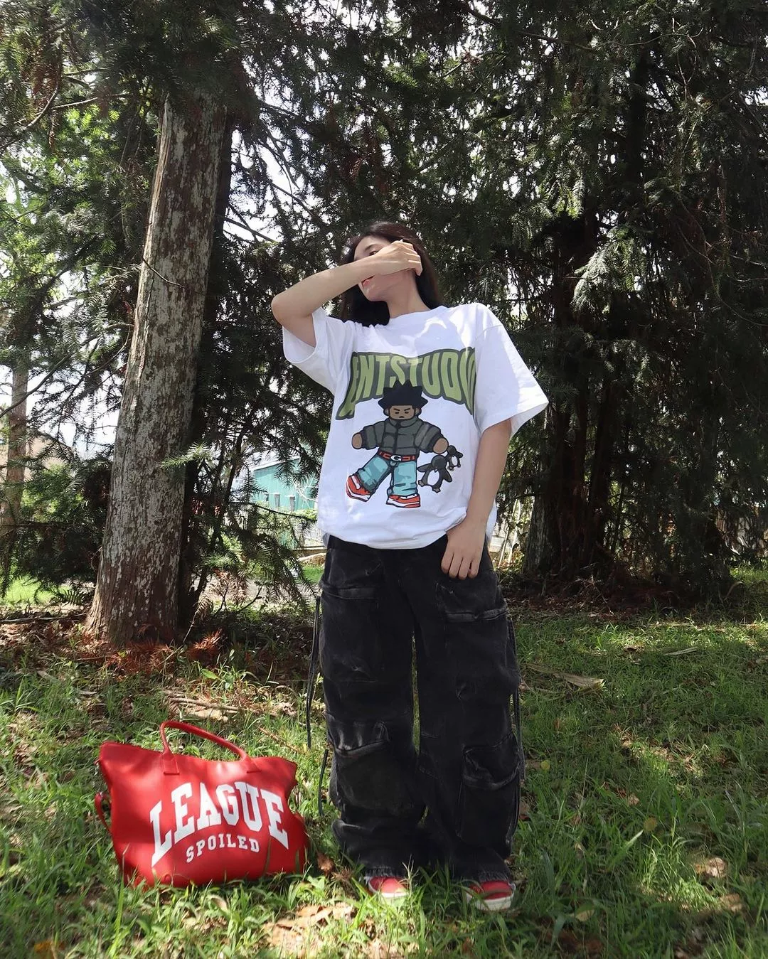 Áo thun Local Brand TRENDIVISION Cotton 100% Unisex Nam Nữ Form Rộng Tay Lỡ Oversize