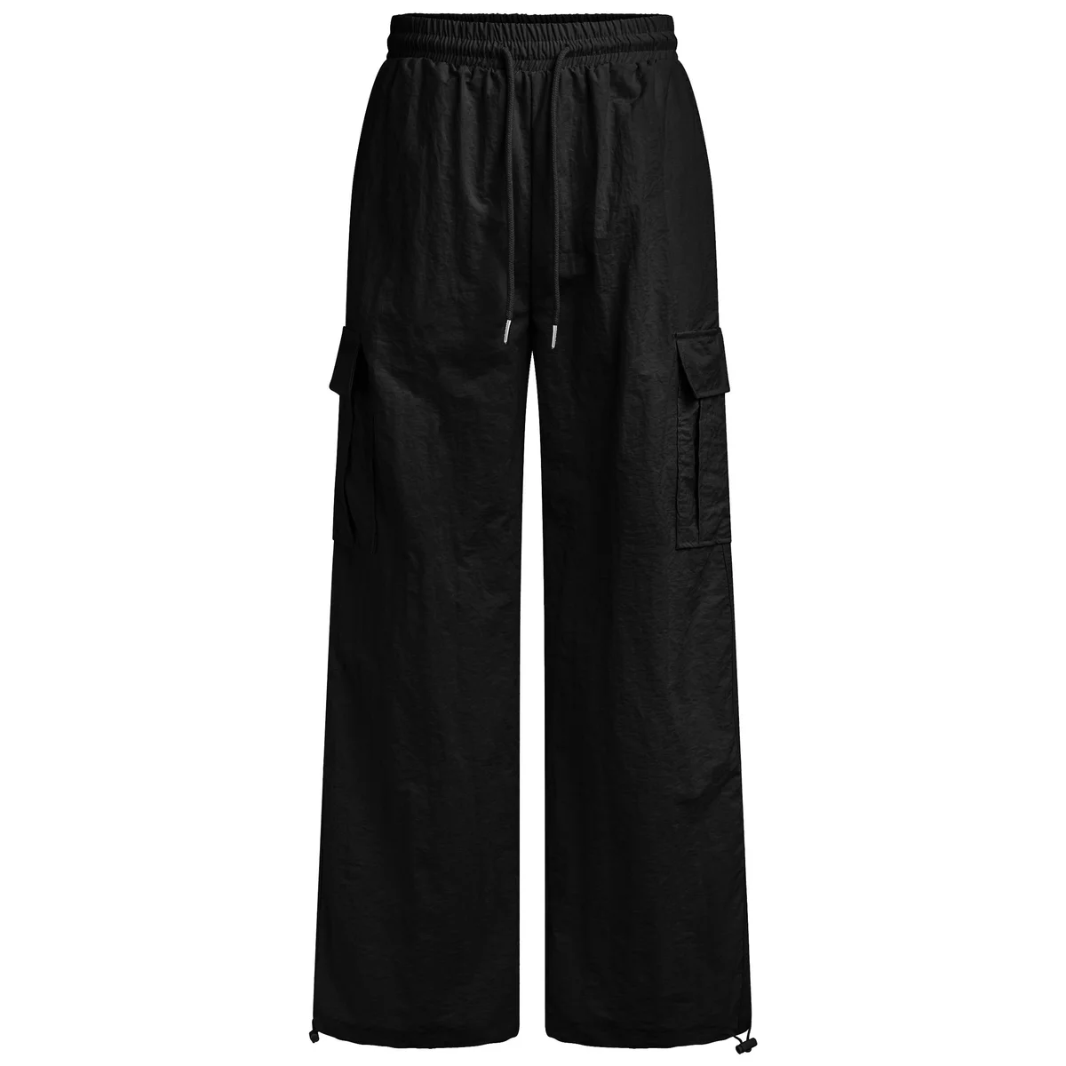 Quần dài vải dù nhăn dày, form ống suông HUGUxTHATSWHATIWANT - TWIW PARA PANTS - quần dù nhăn, phong cách thể thao