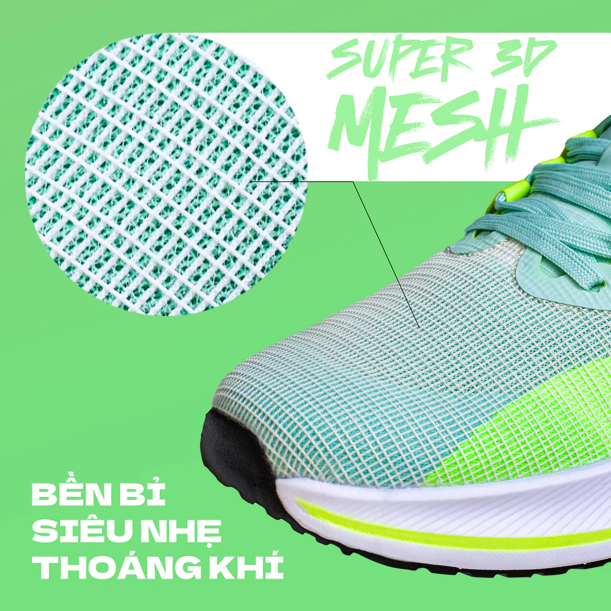 Giày Chạy Bộ Unisex RieNevan EZ RUN – Đế E2-Lite Đàn Hồi, Siêu Nhẹ & Thoáng Khí