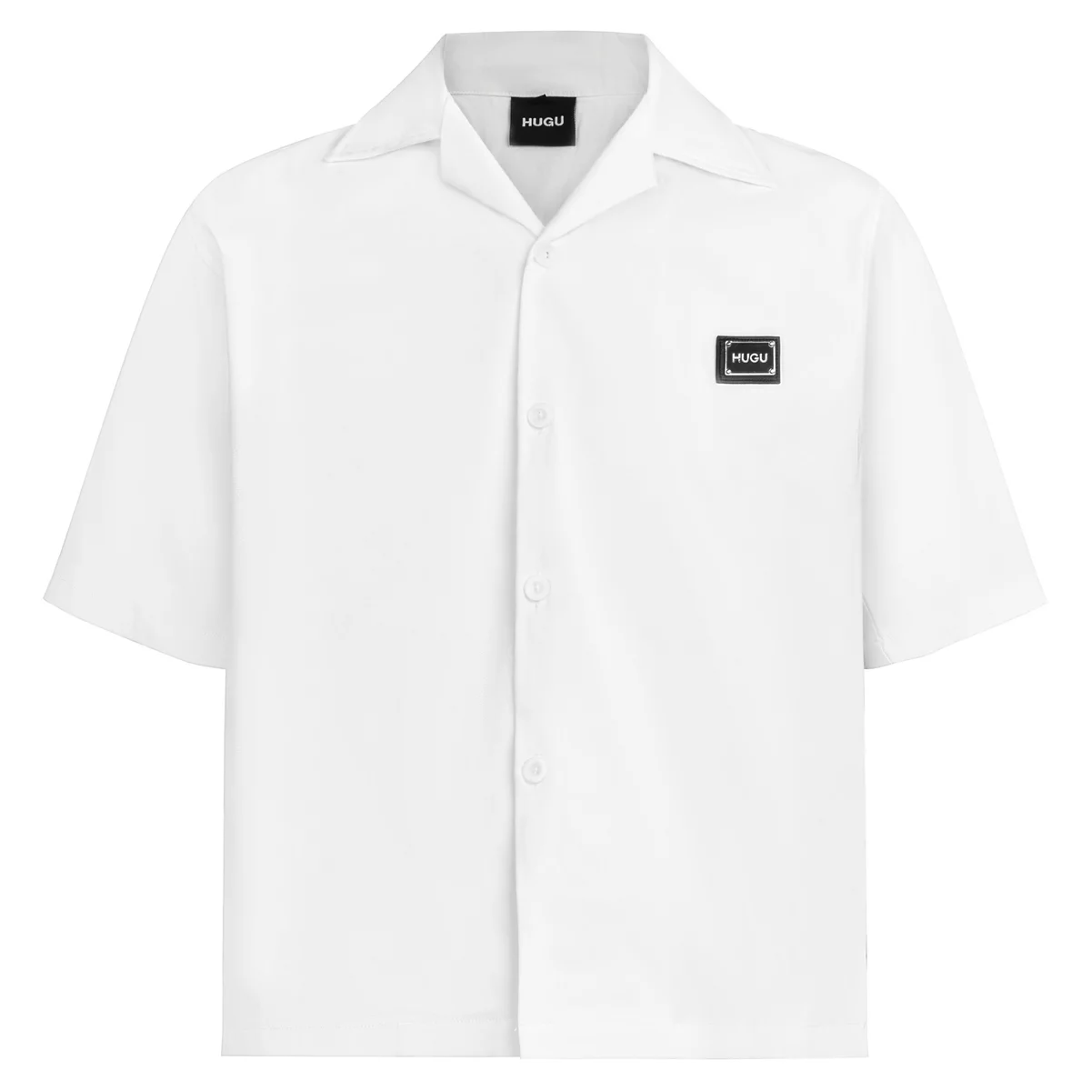 Áo sơ mi tay ngắn kaki dẻo, form boxy, thoáng mát, unisex basic HUGU Solid Shirt