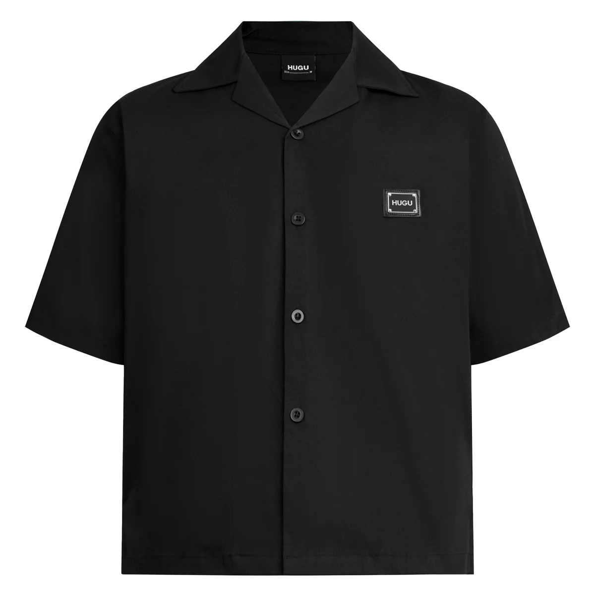 Áo sơ mi tay ngắn kaki dẻo, form boxy, thoáng mát, unisex basic HUGU Solid Shirt