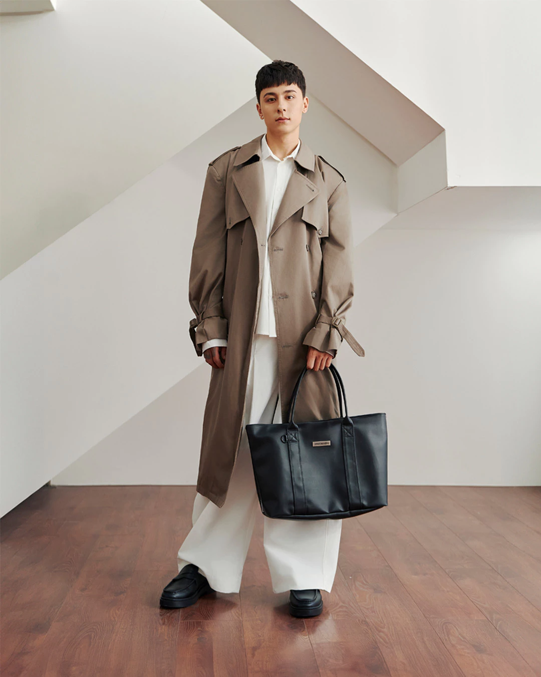 Túi Tote Túi Xách Da SAIGONSWAGGER® TWILIGHT PLAIN LEATHER TOTE BAG Da Trơn