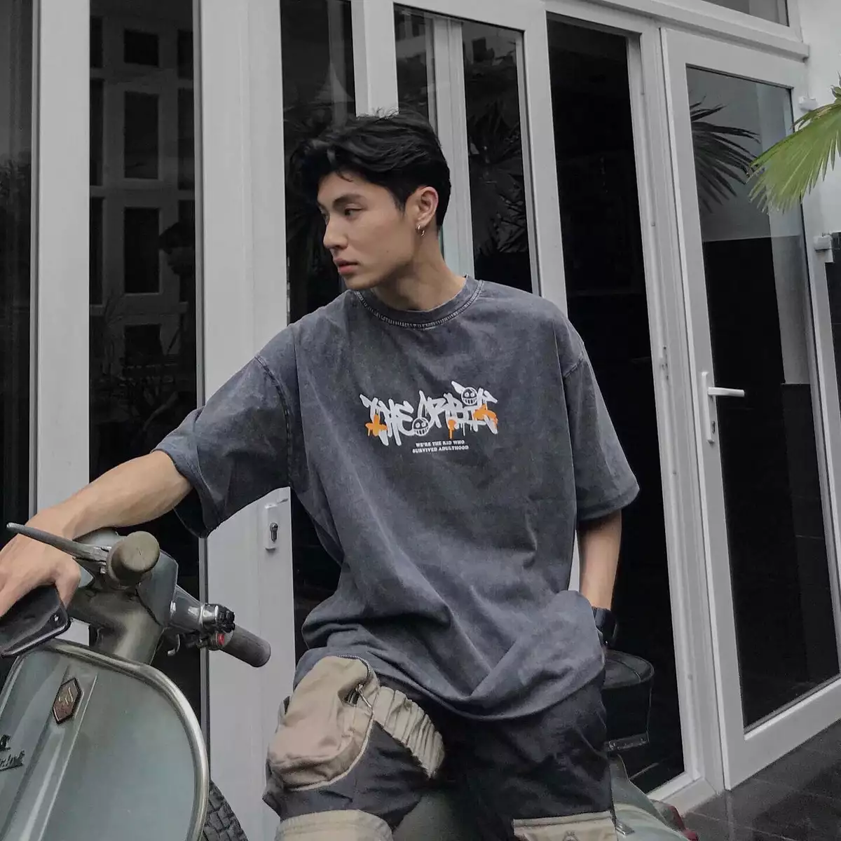 COMBO ORBIT Áo thun nam CIGARATEE Wash và Quần PAN SHORT - Local Brand Chính Hãng