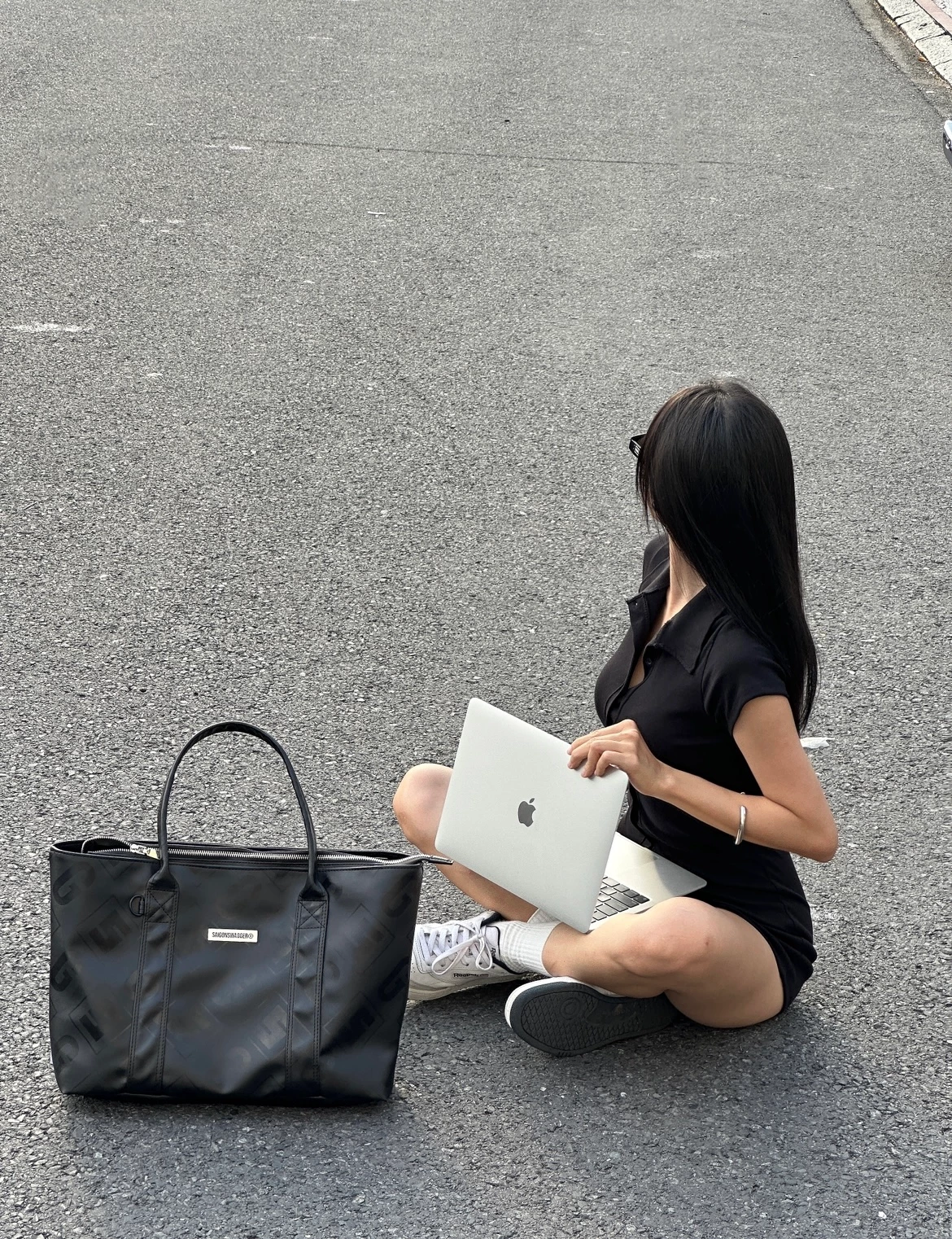 Túi Tote Túi Xách Da SAIGONSWAGGER® TWILIGHT LEATHER TOTE BAG Hoạ Tiết Monogram