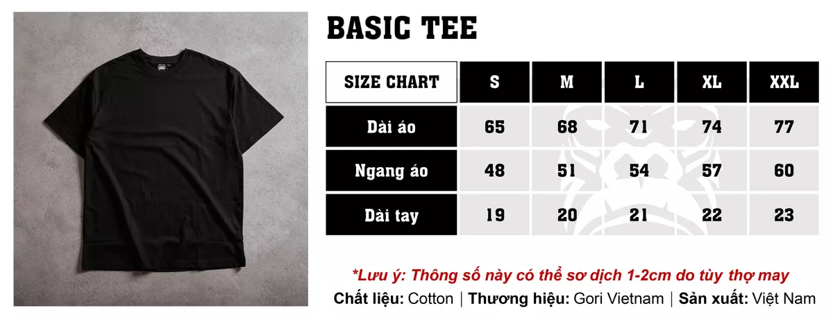 ÁO THUN TRƠN BASIC TEE MENSWEAR CHẤT LIỆU COTTON CAO CẤP GORIVIETNAM