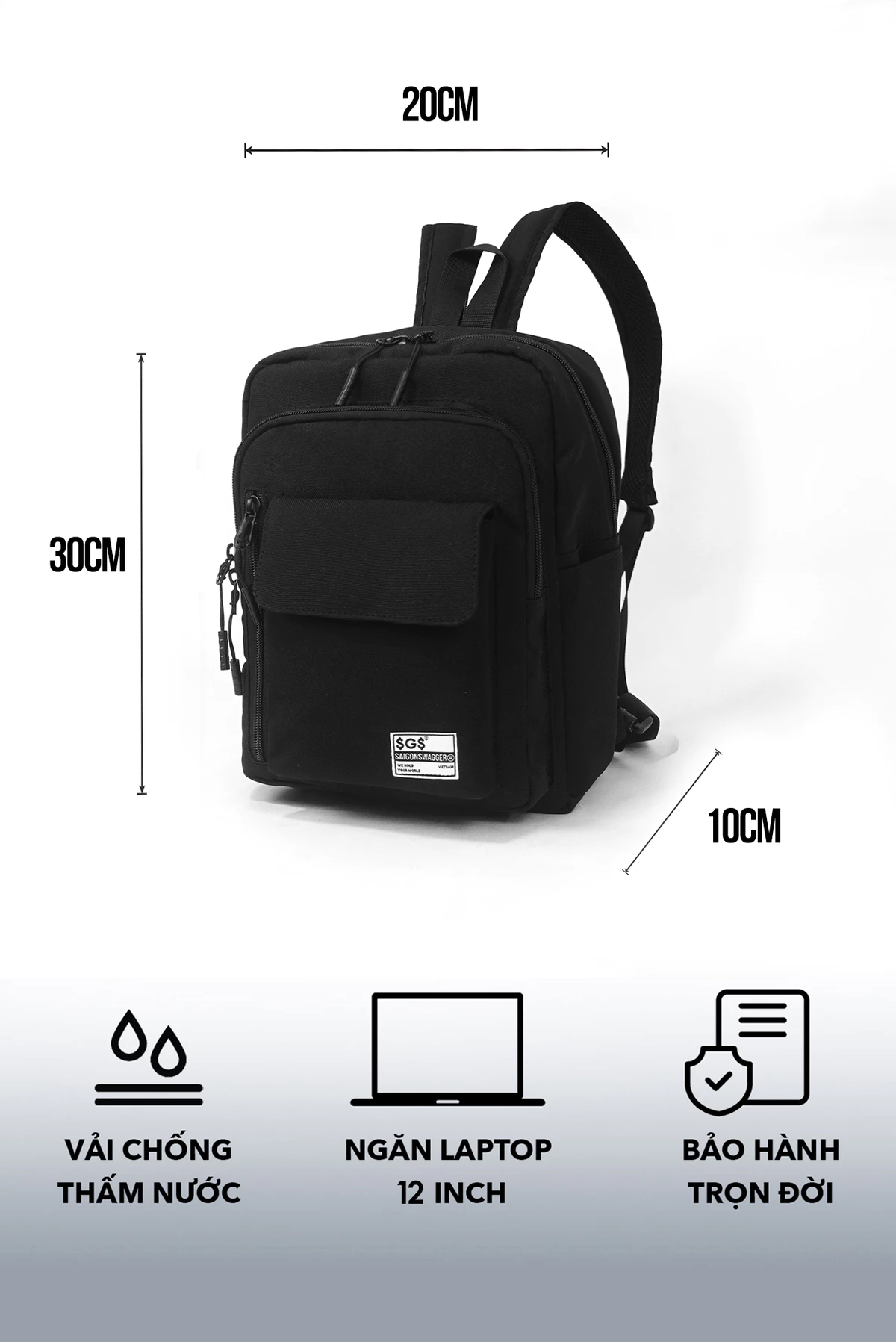 Túi Đeo Chéo Lưng Balo 2 trong 1 SAIGONSWAGGER ®  NEAT DOUBLE BAG