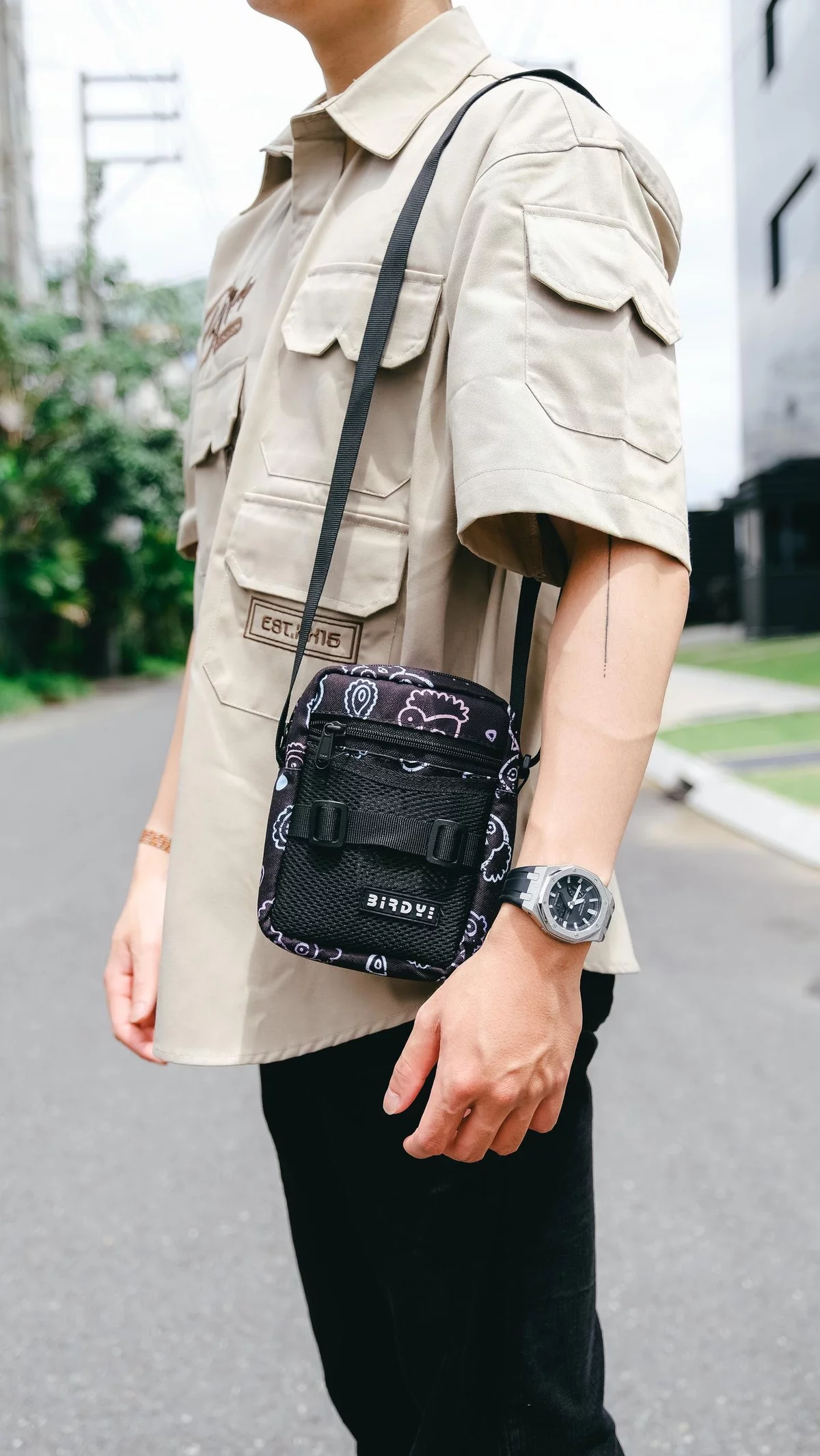 Túi chéo Birdybag nam nữ unisex mini Tini tough Daily Bag vải Canvas chống nước