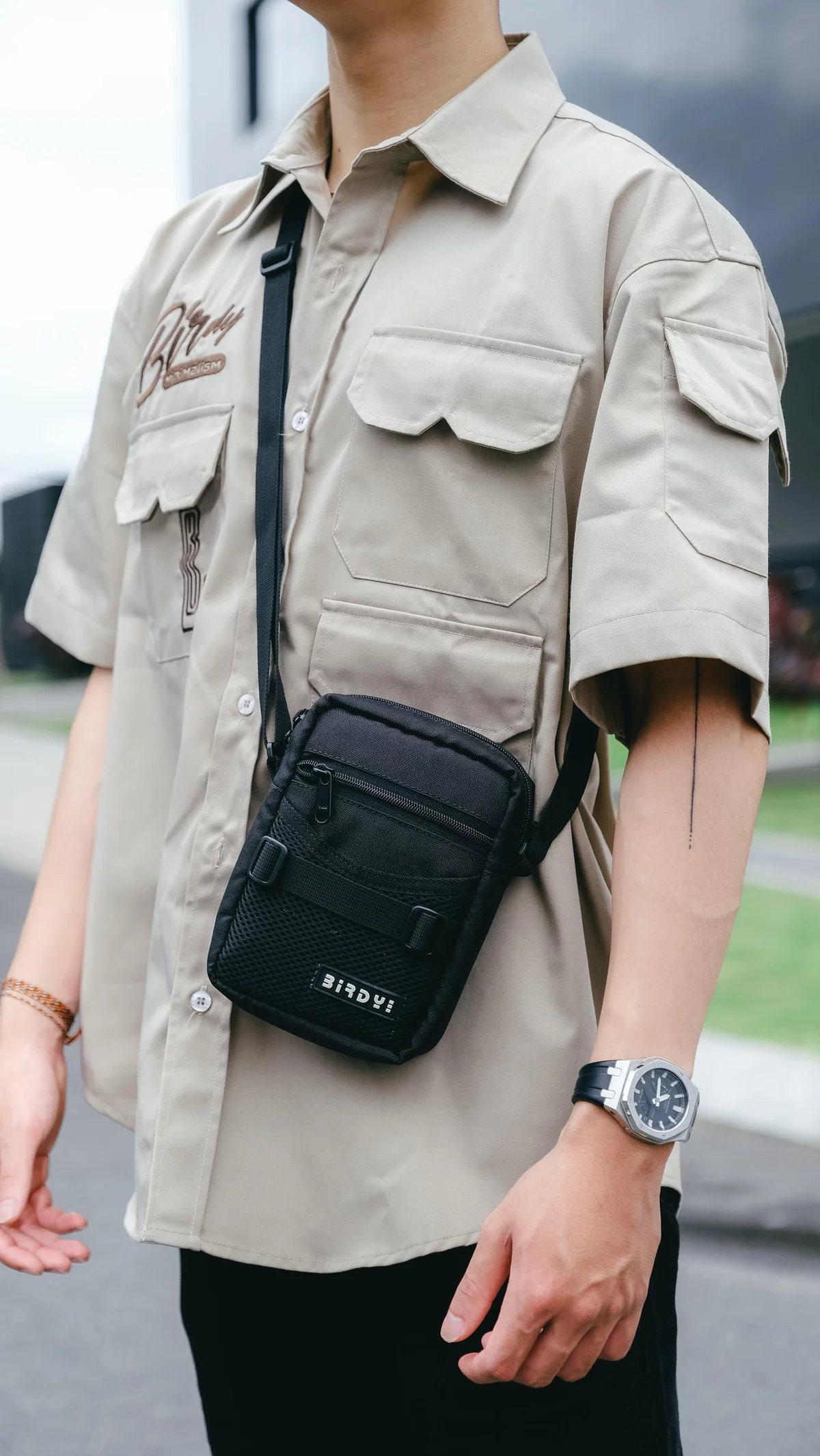Túi chéo Birdybag nam nữ unisex mini Tini tough Daily Bag vải Canvas chống nước