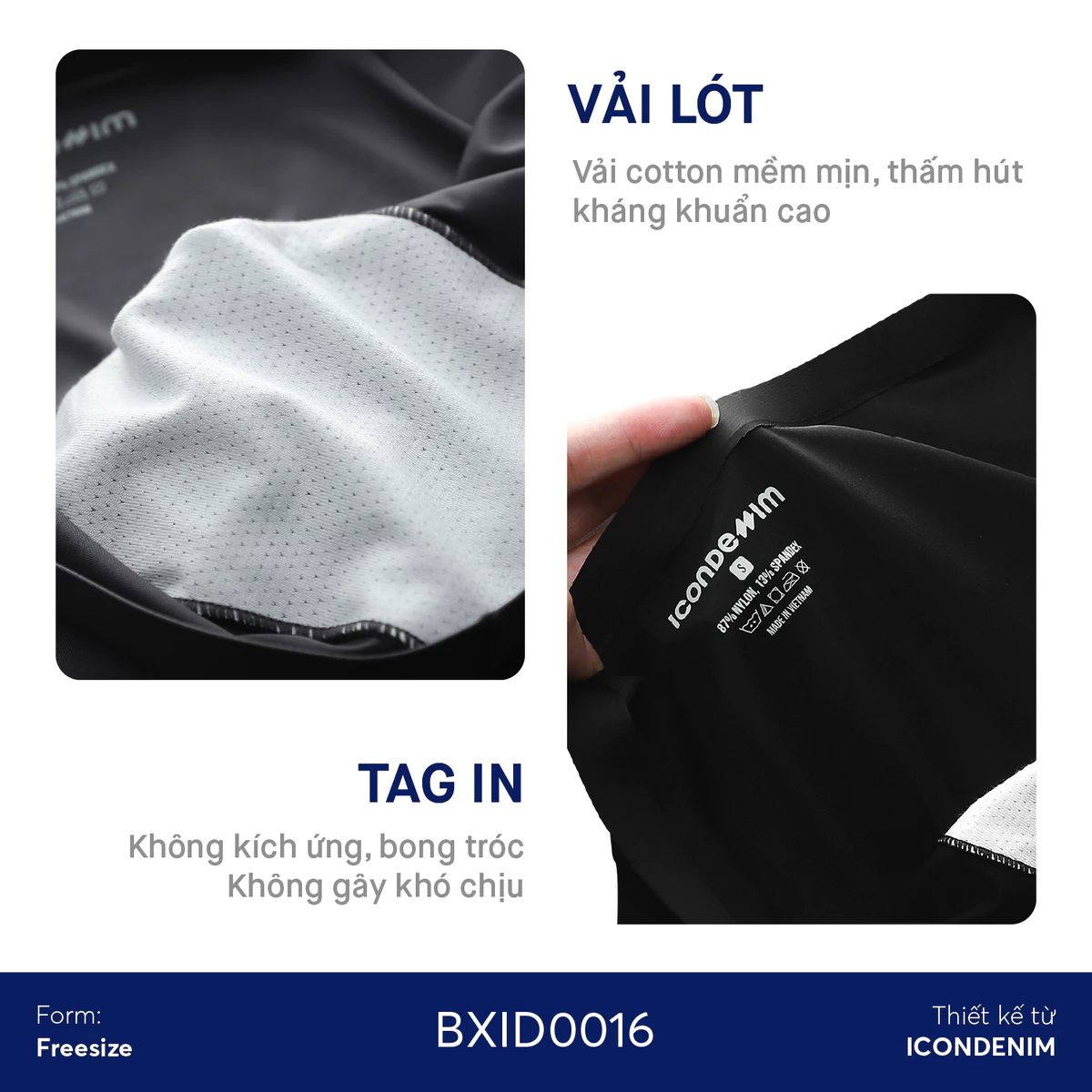 Quần Boxer ICONDENIM Coolmax Polyester Fabric BXID0016