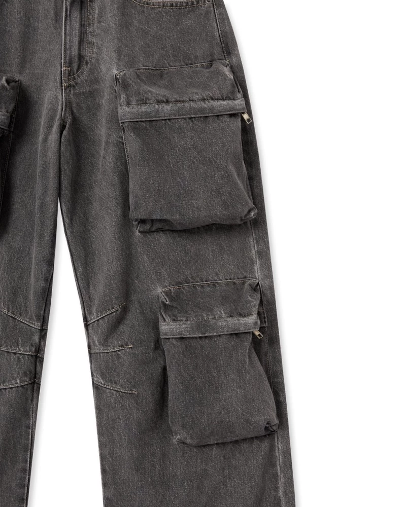 Quần Dài InsaneClo CARGO DENIM PANTS Form Baggy Unisex Chất Liệu Demin