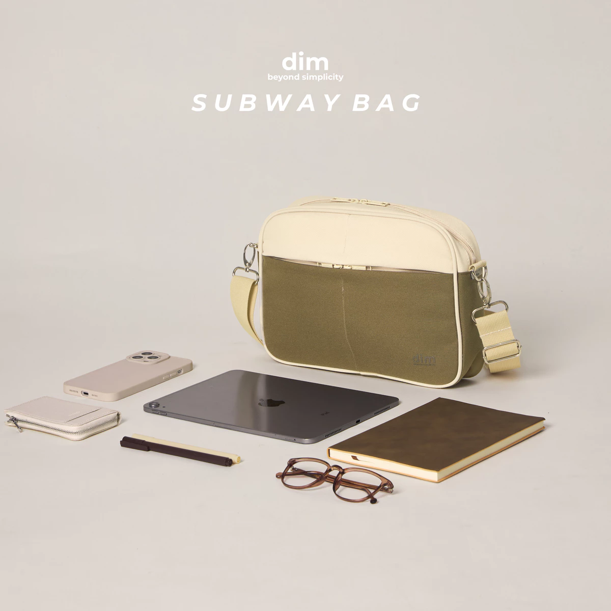 Túi đeo chéo DIM Subway Bag - 5 màu