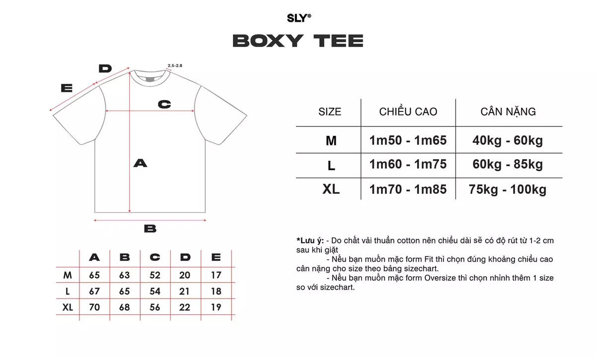 Áo thun SLY form Boxy BIG S2 màu Trắng Đen