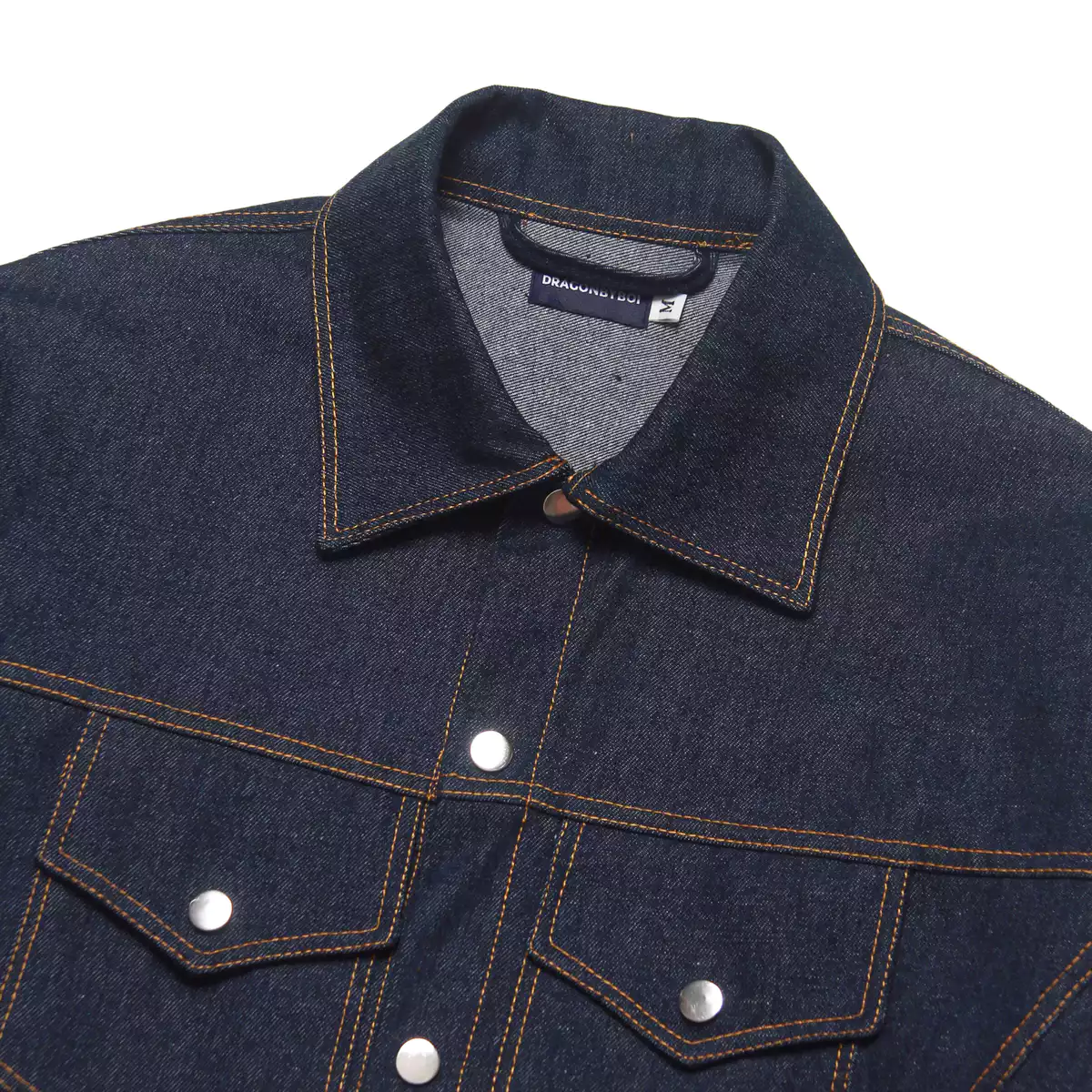 ÁO KHOÁC JEAN- CÚC BẤM - RAW DENIM JACKET FORM BOXY HIDDEN ESSTIAL