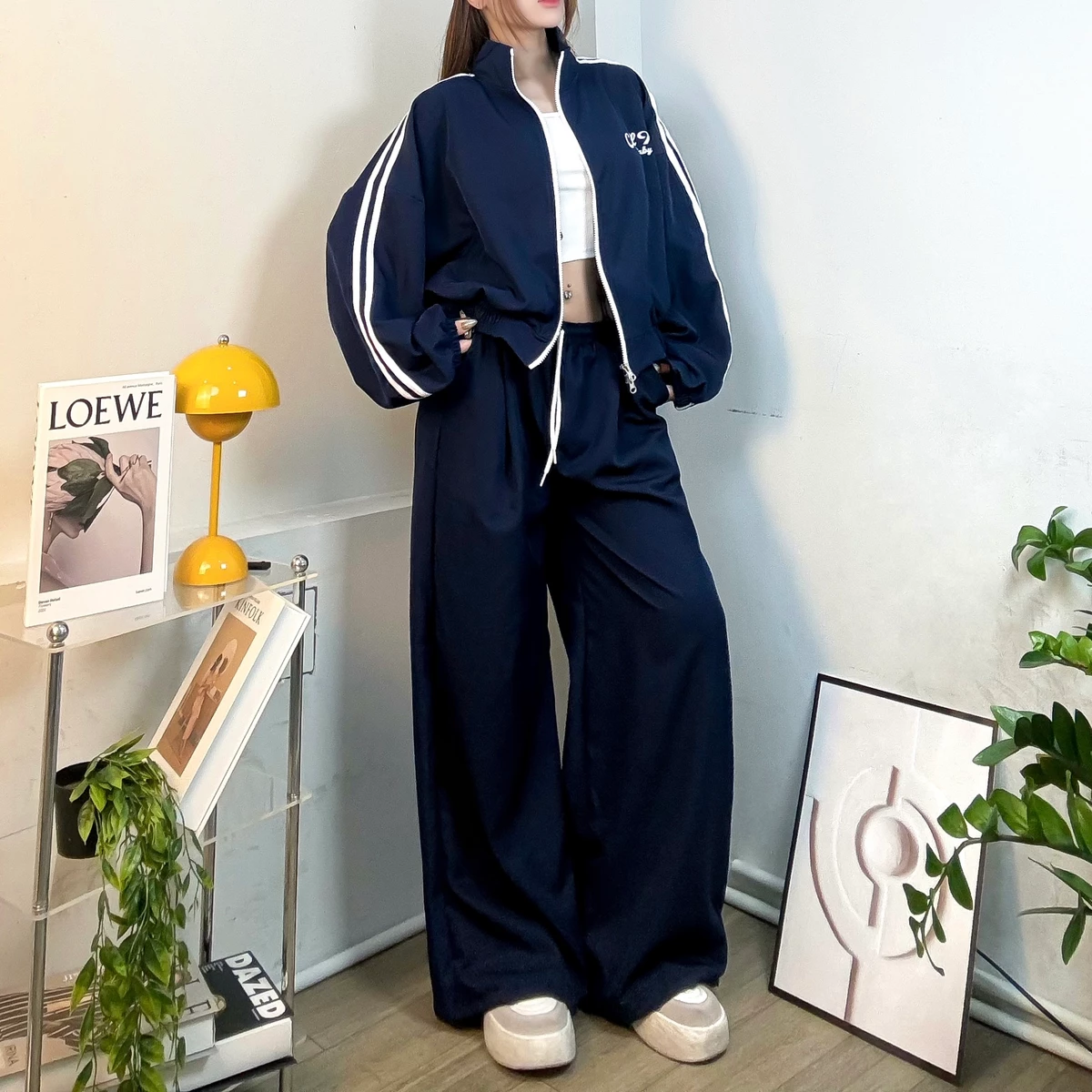 ÁO KHOÁC JACKET FORM BOXY DÂY KHÓA 2 ĐẦU FFCLUB MIX