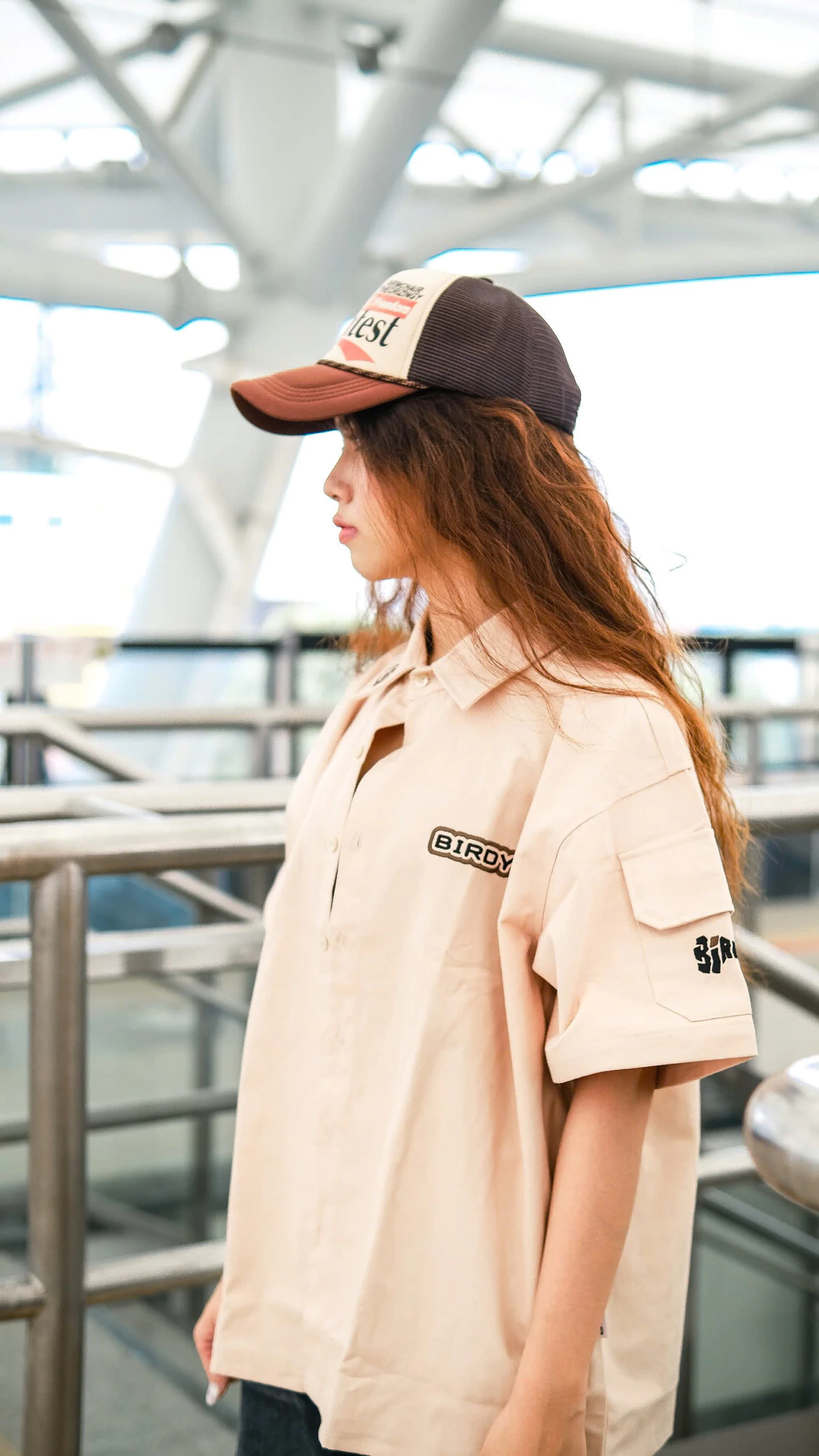 Áo sơ mi BIRY B-Star kaki nam nữ unisex local brand phong cách đơn giản
