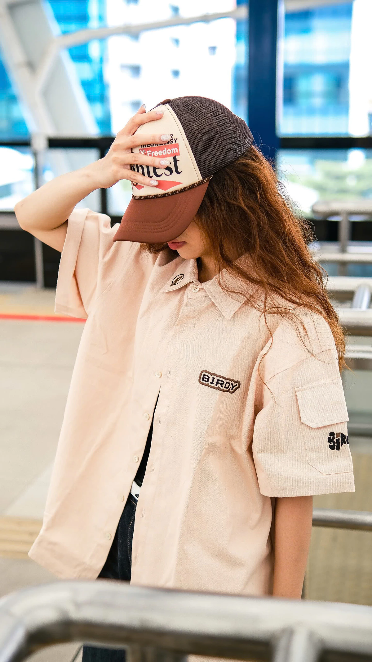 Áo sơ mi BIRY B-Star kaki nam nữ unisex local brand phong cách đơn giản