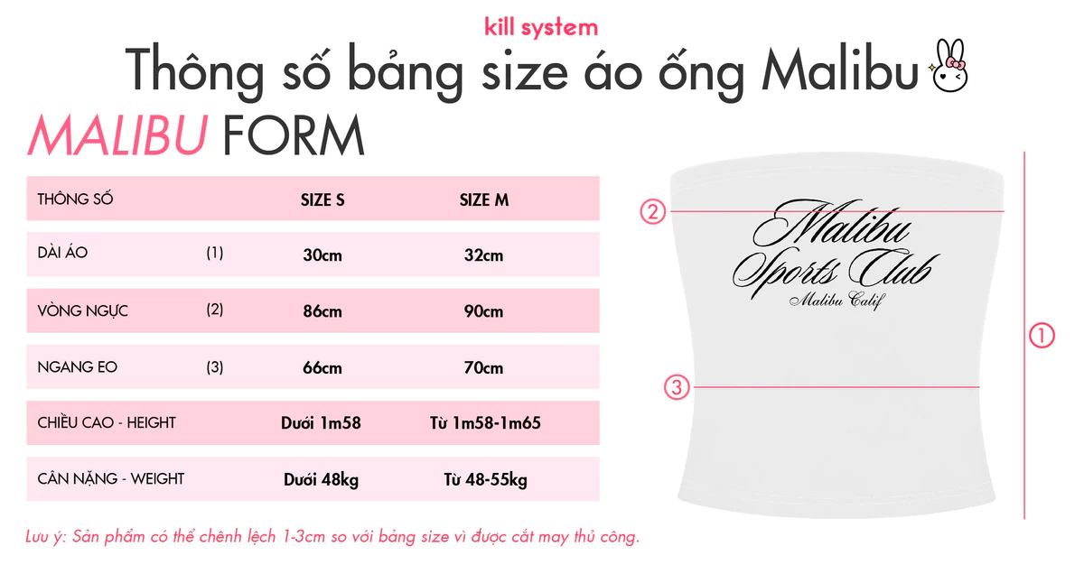 Áo quây in chữ sắc nét màu trắng đen Nữ MALIBU phối kèm bra JELLY  -Killsystem