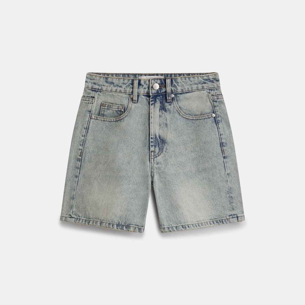 ELEVEN - Quần shorts lửng nữ Low- Rise Denim Bermuda Short