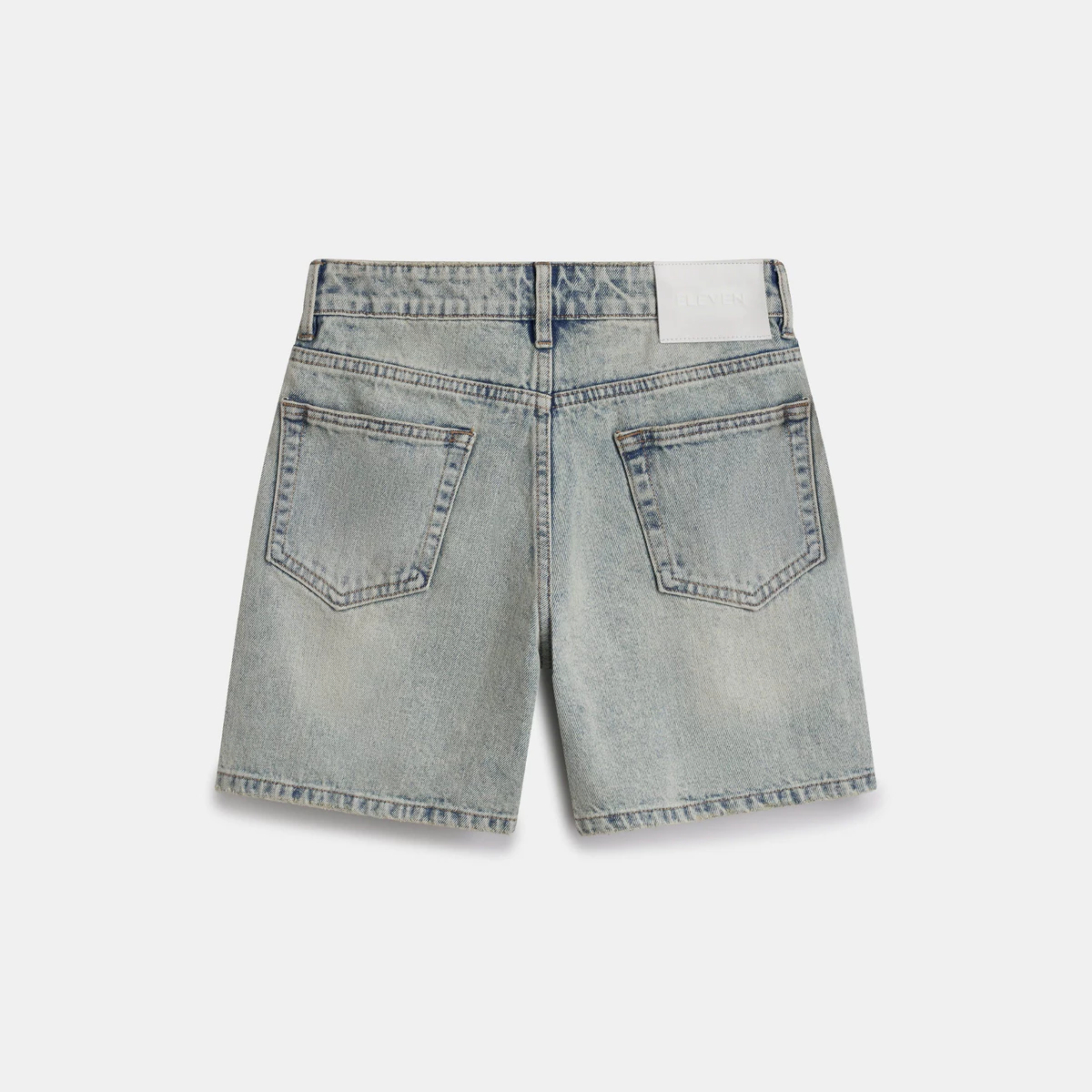 ELEVEN - Quần shorts lửng nữ Low- Rise Denim Bermuda Short