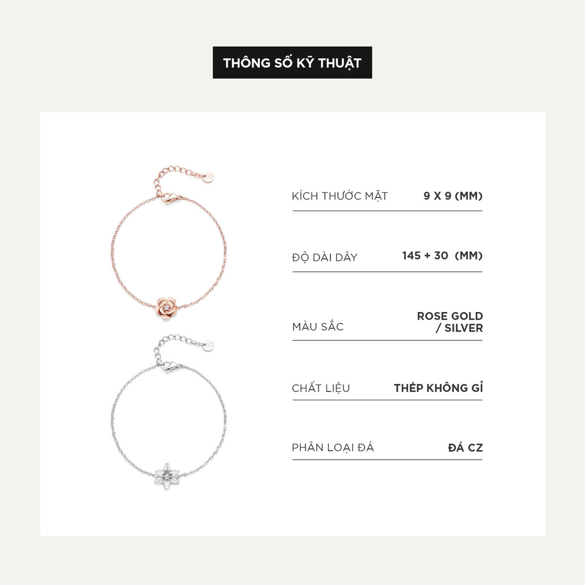 Vòng Tay Nữ Curnon Điệp Lan Xinh Collection - Phụ Kiện Thời Trang Cá Tính, Sáng Tạo Với Thiết Kế Sang Trọng
