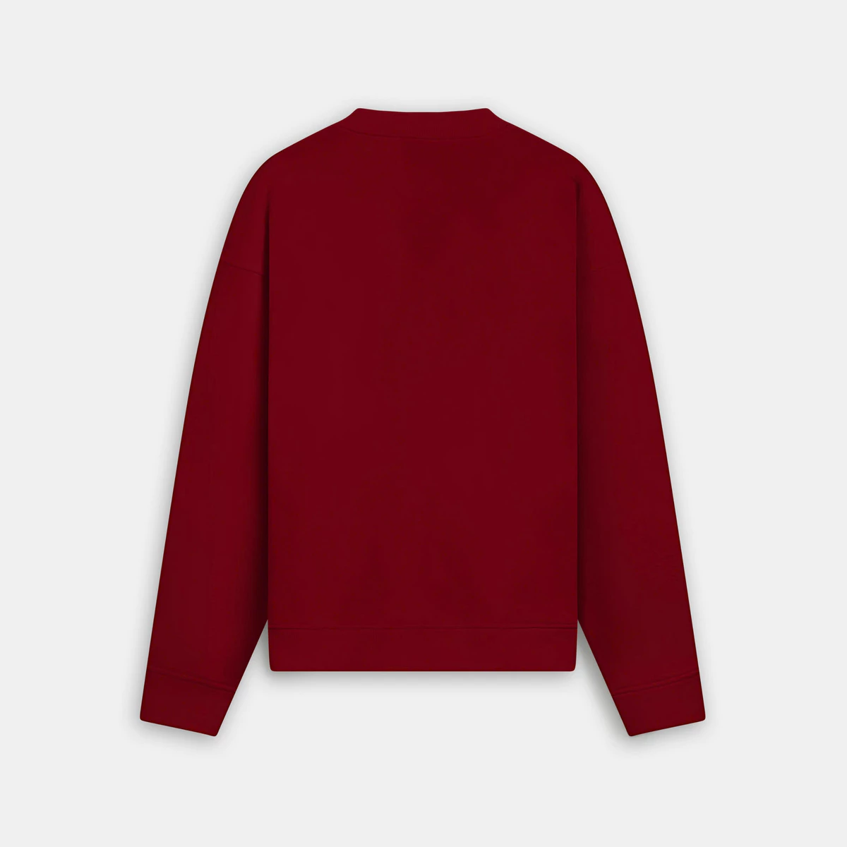 Eleven - Áo Sweater Nỉ Unisex Nam Nữ Cổ Tròn Thêu Mono | Màu Đỏ