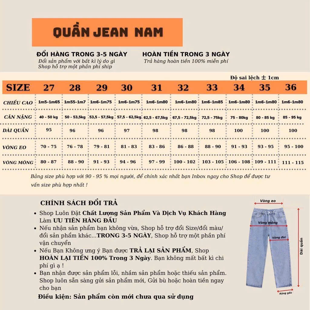 Quần Jean Nam Ống Rộng Suông Cạp Cao Xanh Retro, Quần Bò Nam Dáng Baggy Wash SMOKE Chất Vải Cao Cấp Dabass