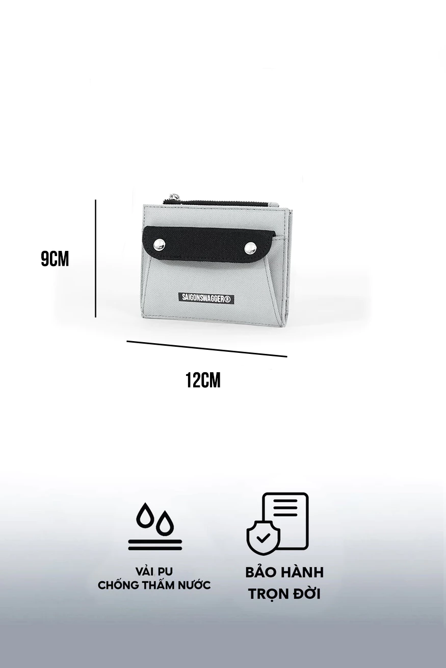 Ví Vải Nam Nữ SAIGONSWAGGER® SGS UNIVERSE BUTTON FLAP WALLET Ví Gập